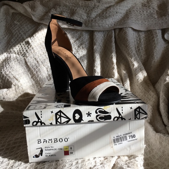 Multicolor Suede Heels - Picture 2 of 5